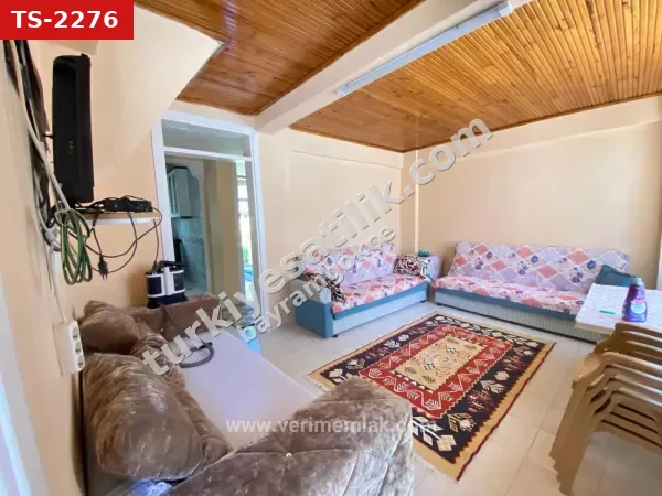 Seferihisar Mersinalanı'nda denize 350m, net 100m² ferah 2+1 günlük daire